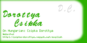 dorottya csipka business card